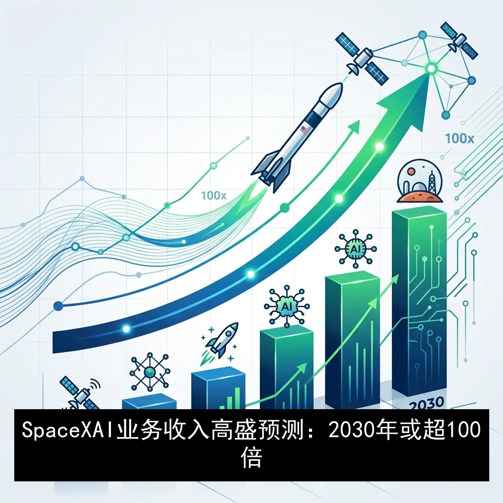 SpaceX AI业务收入高盛预测：2030年或超100倍